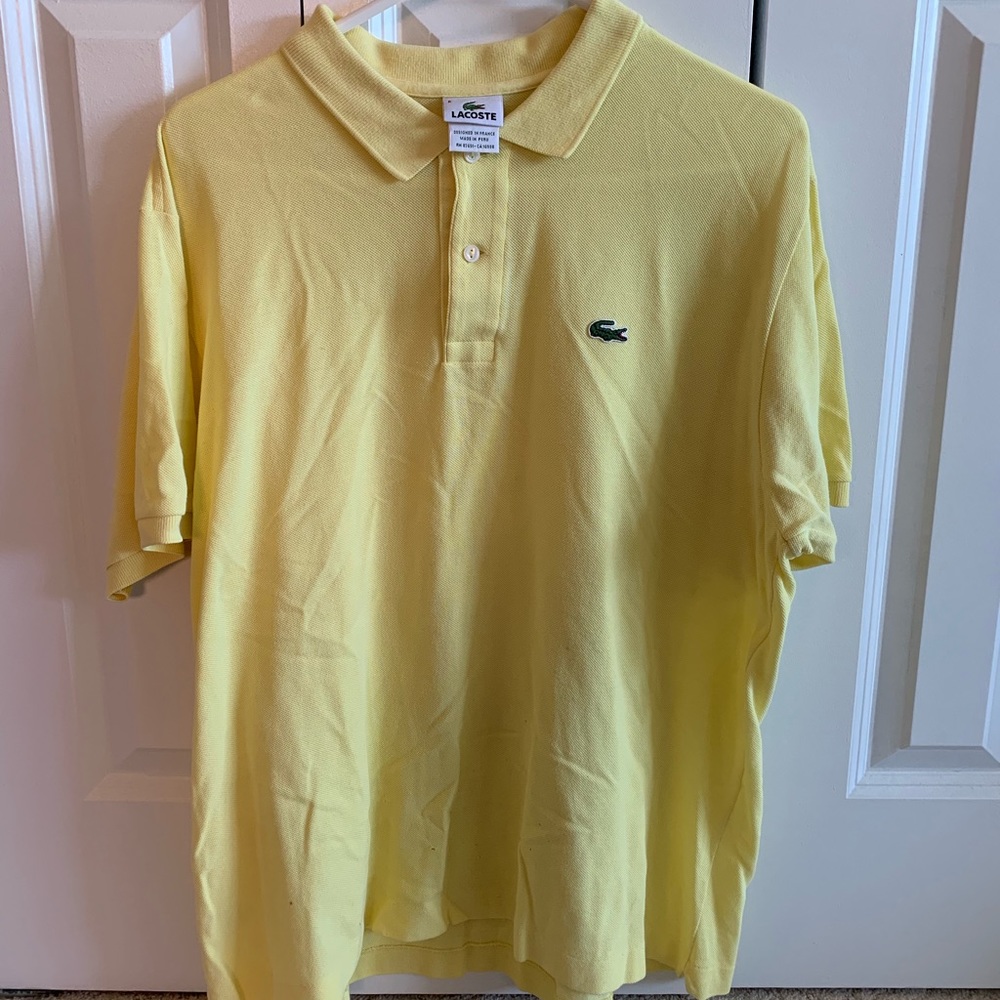 Men’s Canary Yellow Lacoste polo
